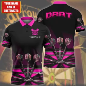 3D All Over Print Multi Color Dart Polo Shirt, Gift for Dad and Son, Dart Team Uniform