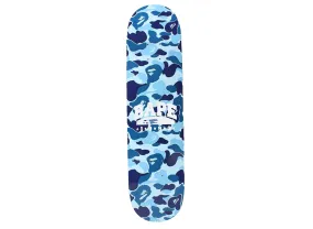 A Bathing Ape ABC Camo Skateboard in Blue xld