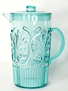 Acrylic Scallop Pitcher-  Sea Foam