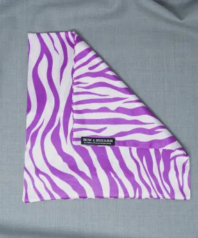 After 8 Abstract Purple Pocket Square