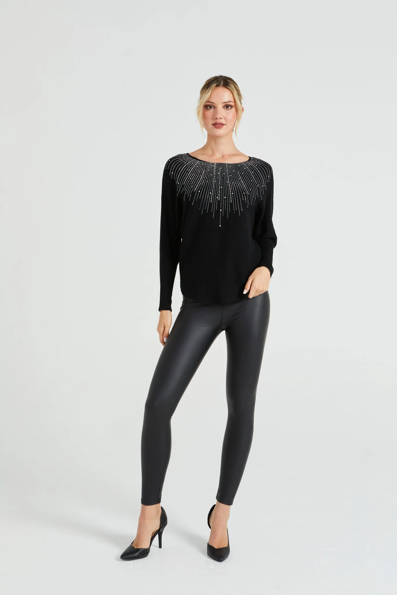 Angeleye Batwing Knitted Jumper