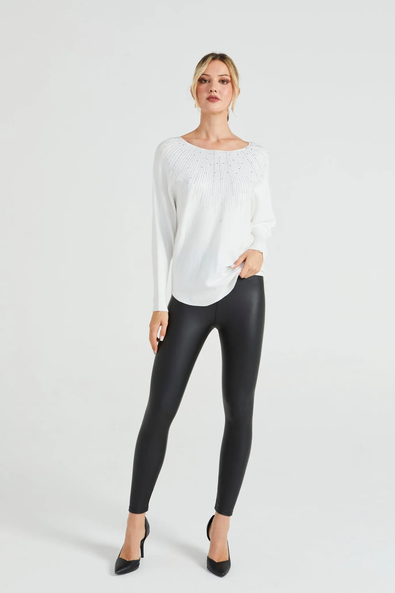 Angeleye Batwing Knitted Jumper