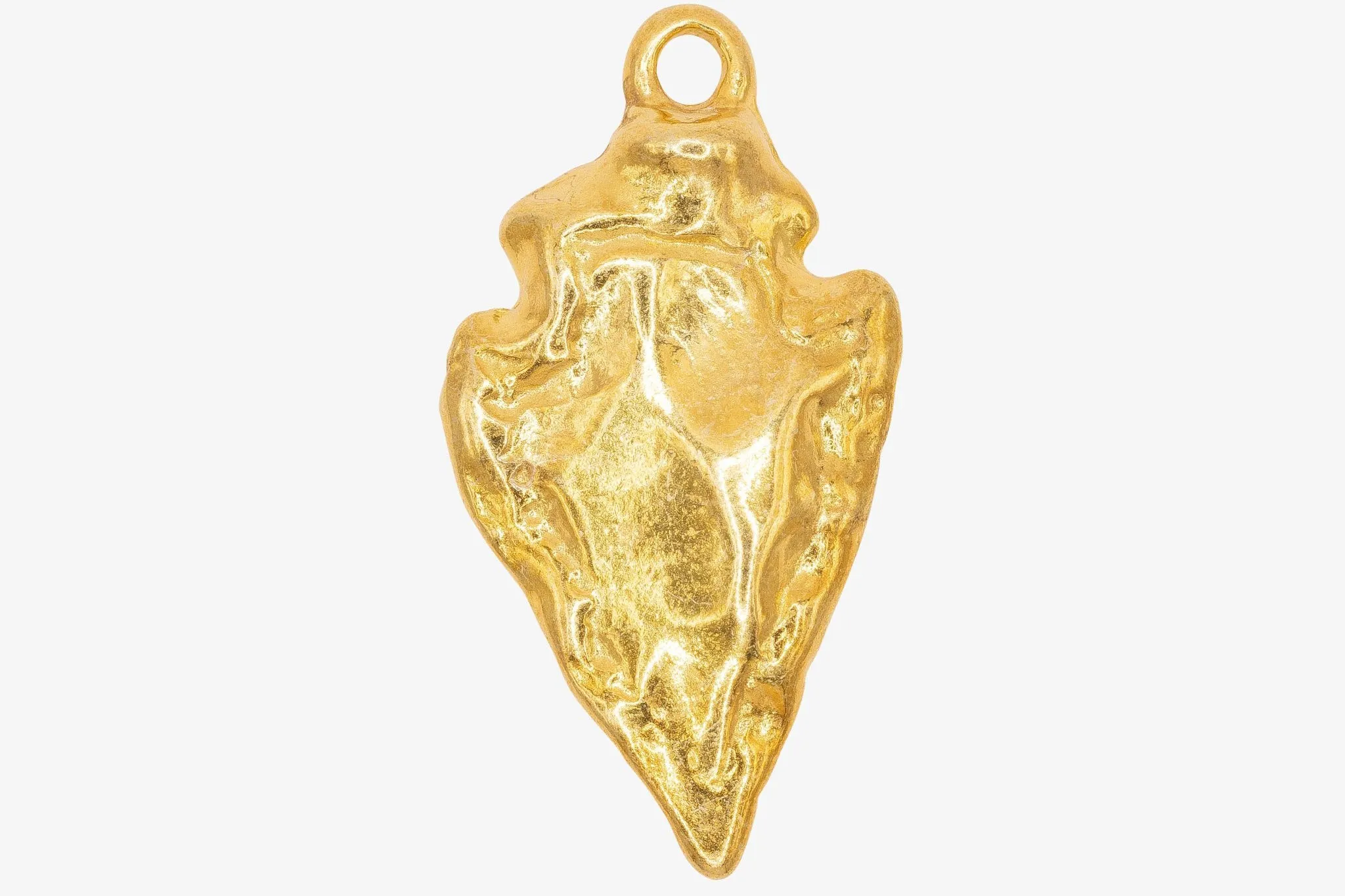 Arrowhead Charm Wholesale 14K Gold, Solid 14K Gold, G80