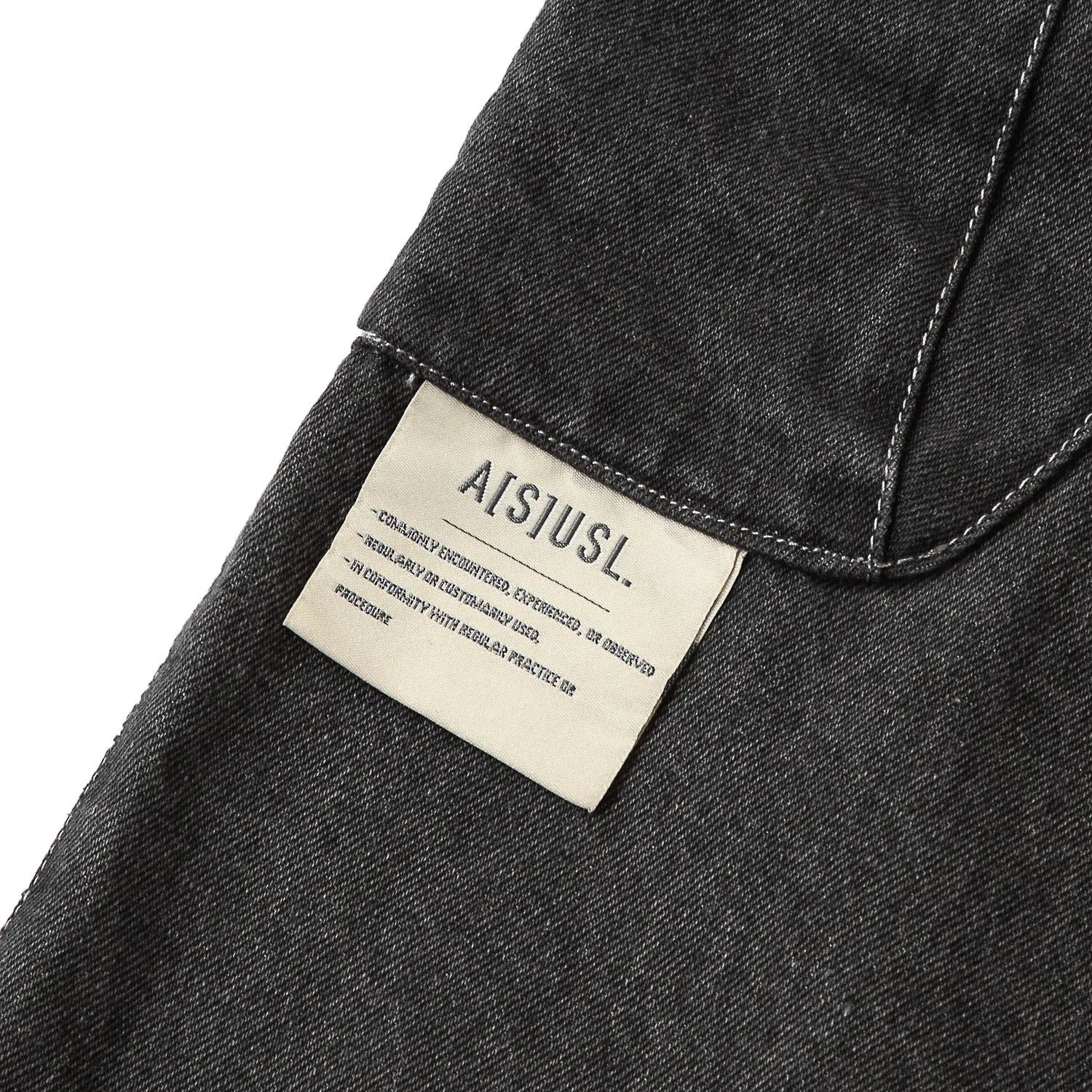 A[S]USL DENIM CARGO SKIRT-DENIM BLACK