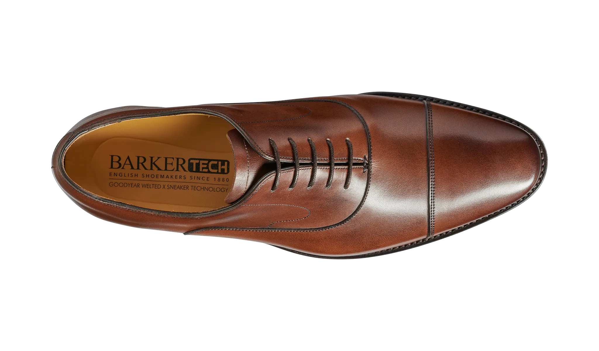 Barker Wright Derby Shoe -  Walnut Calf