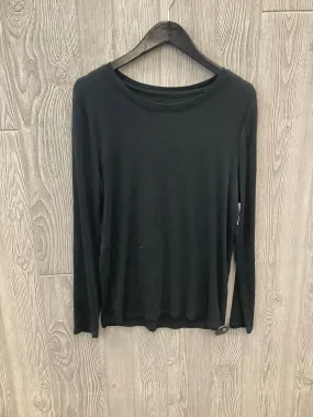 Black Top Long Sleeve Basic Merona, Size L