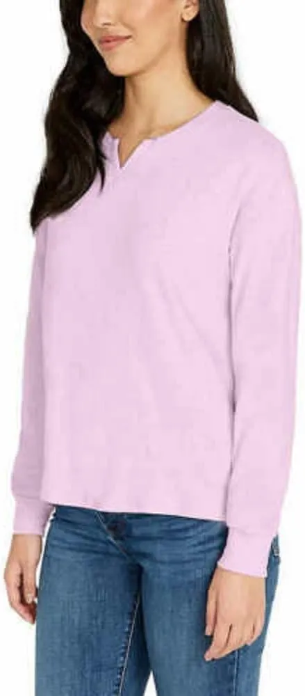 Buffalo David Bitton Women's Knit Long Sleeve Crew Neck Top