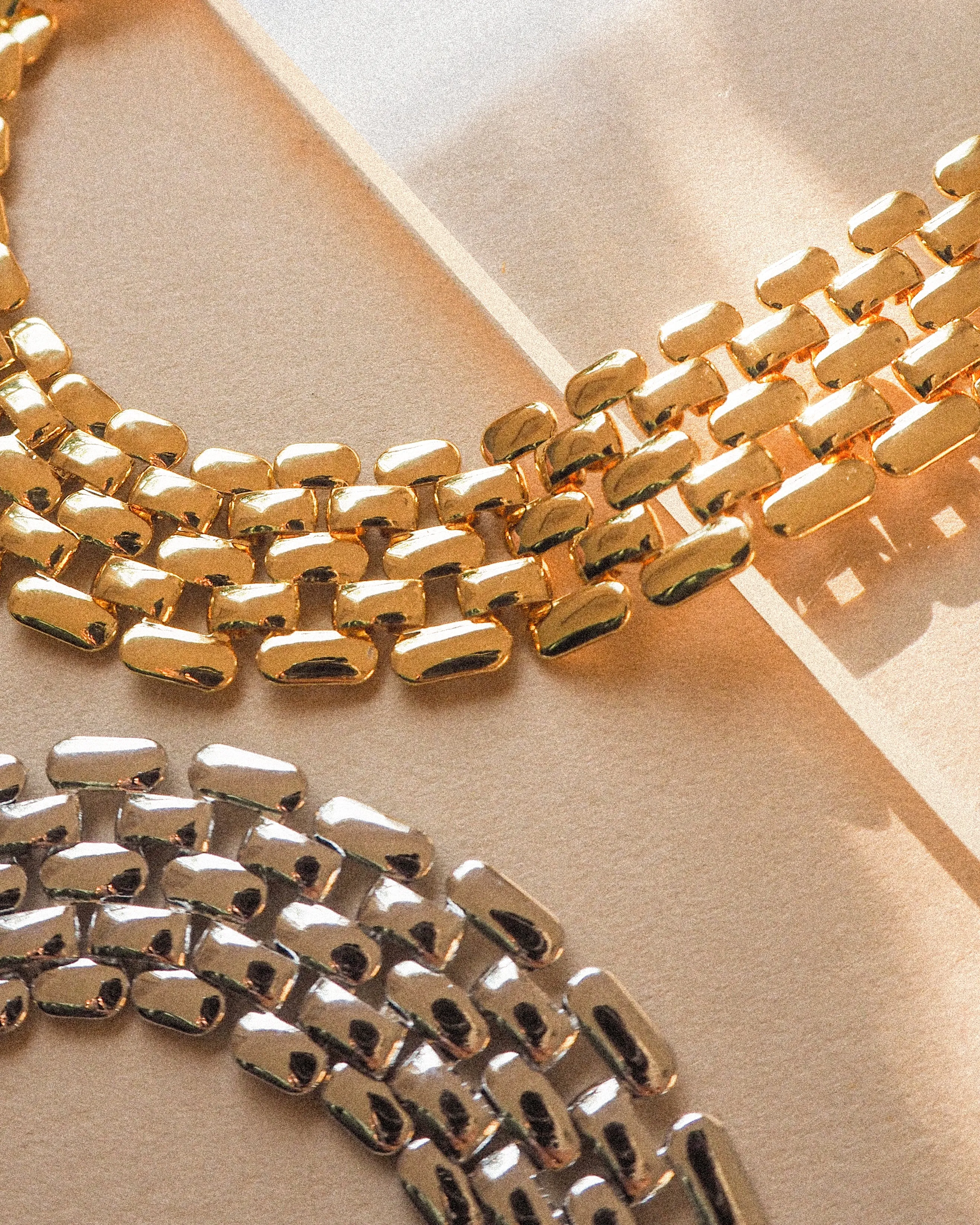 Celine Chain Link Necklace- Silver