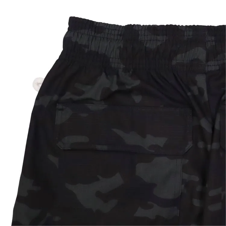 Cookman Chef Pants Cargo - Ripstop : Woodland Camo Black