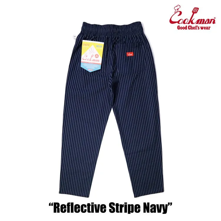 Cookman Chef Pants - Reflective Stripe : Navy