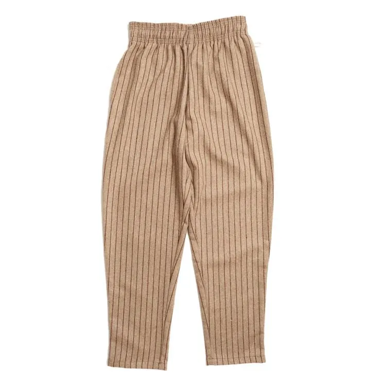 Cookman Chef Pants - Wool Mix Stripe : Beige