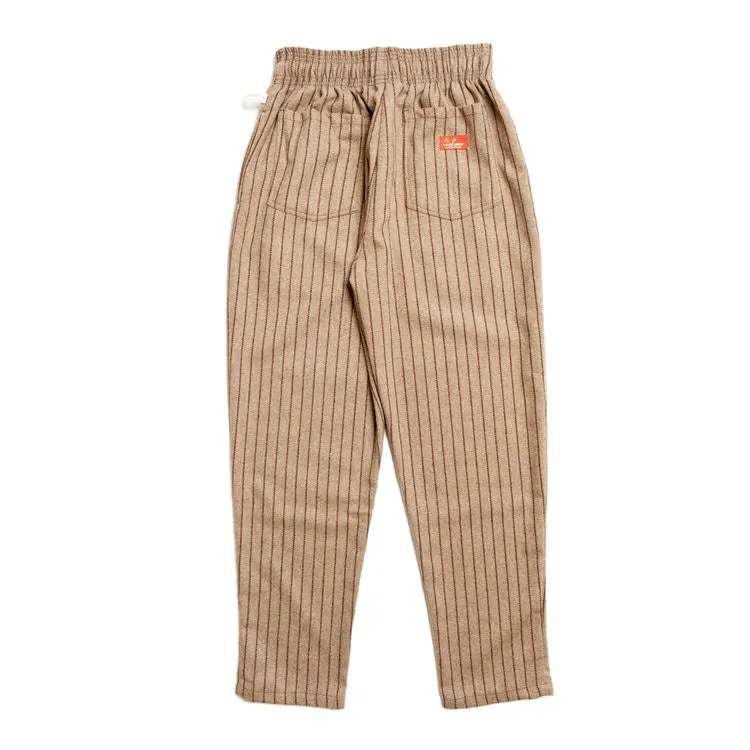 Cookman Chef Pants - Wool Mix Stripe : Beige