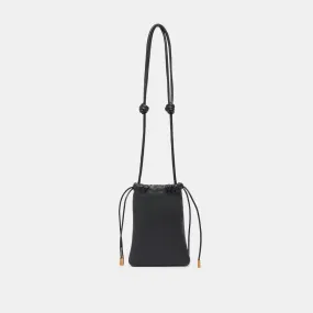 EVIE CROSSBODY POUCH BLACK PEBBLE LEATHER