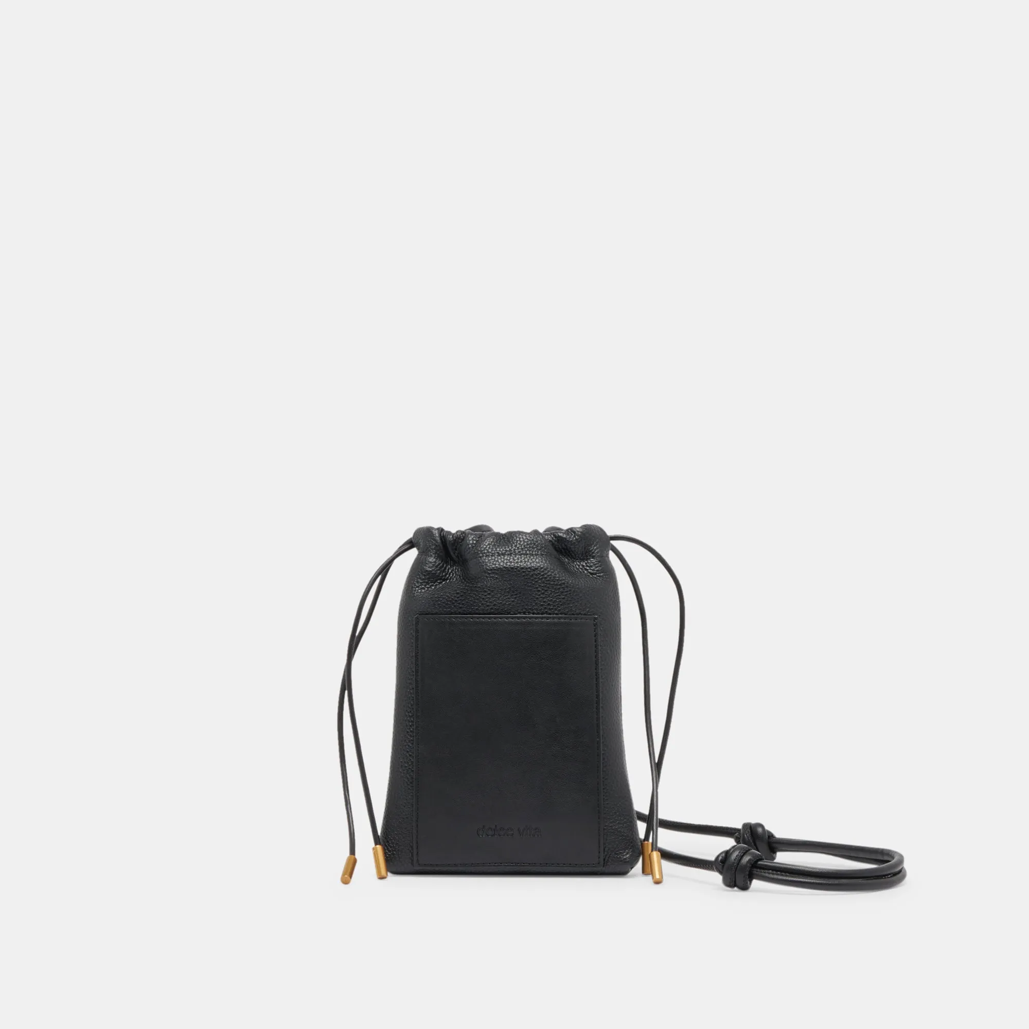 EVIE CROSSBODY POUCH BLACK PEBBLE LEATHER