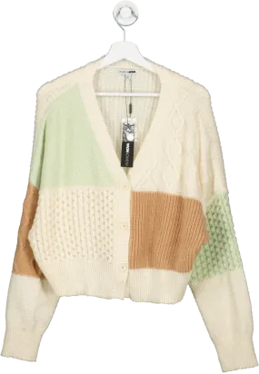 Fashion Nova Cream Frida Cardigan UK XS