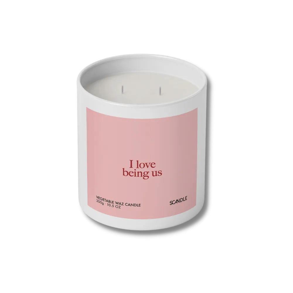 I love Being Us Scented Candle