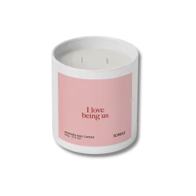 I love Being Us Scented Candle