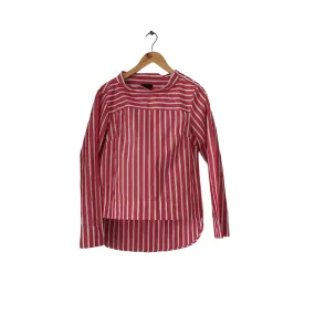 J.Crew Red and White Striped High-neck Shirt | Gently Used |