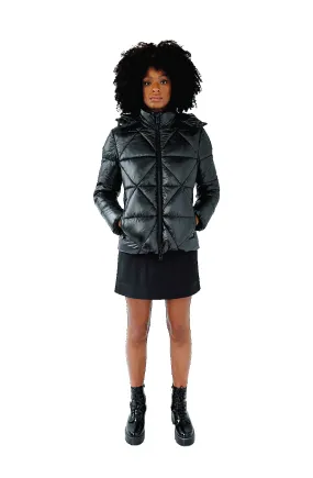 LEAMINGTON short black puffer jacket