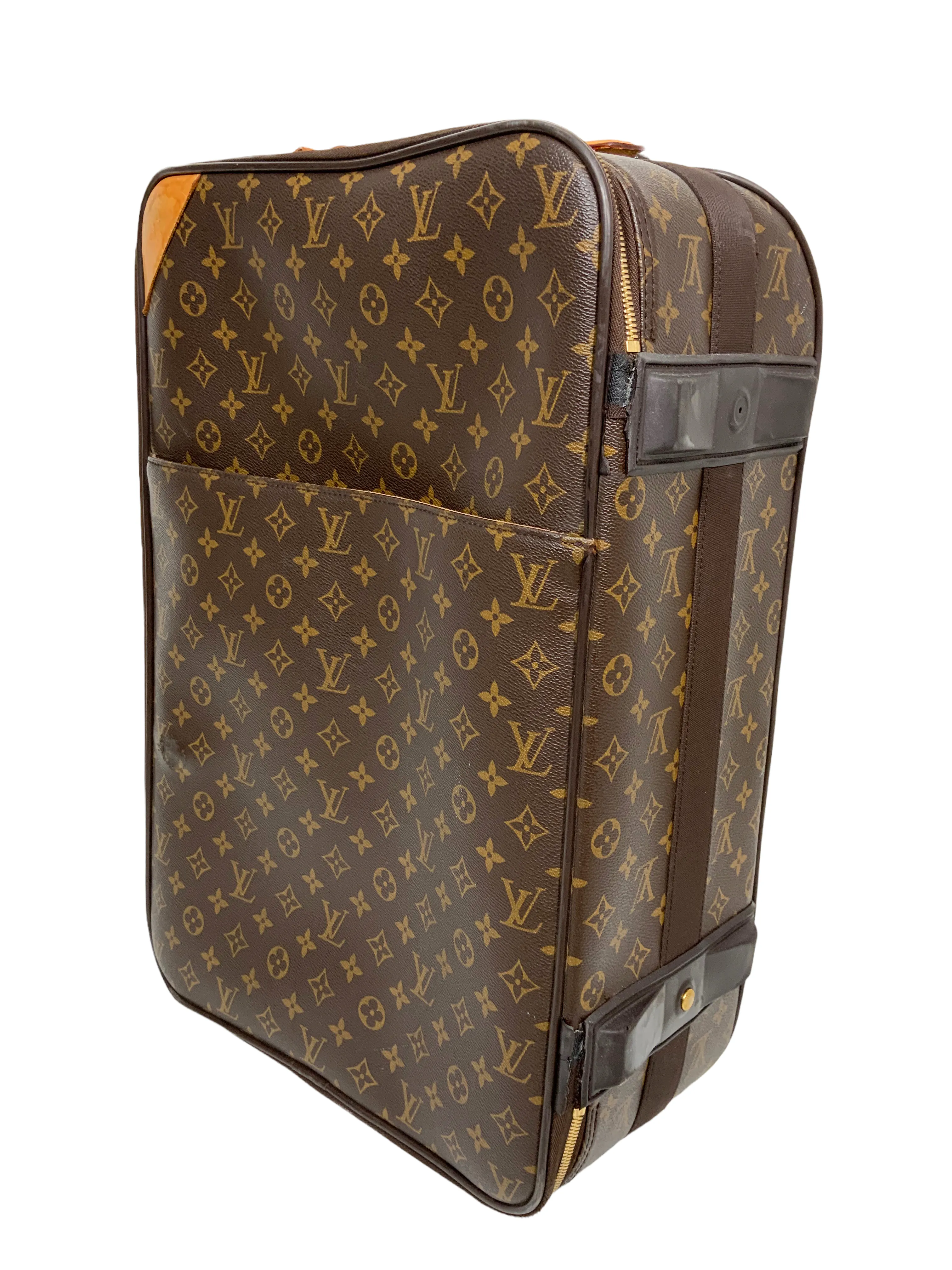 Louis Vuitton Pegase 50 Monogram Canvas Rolling Suitcase Travel Bag