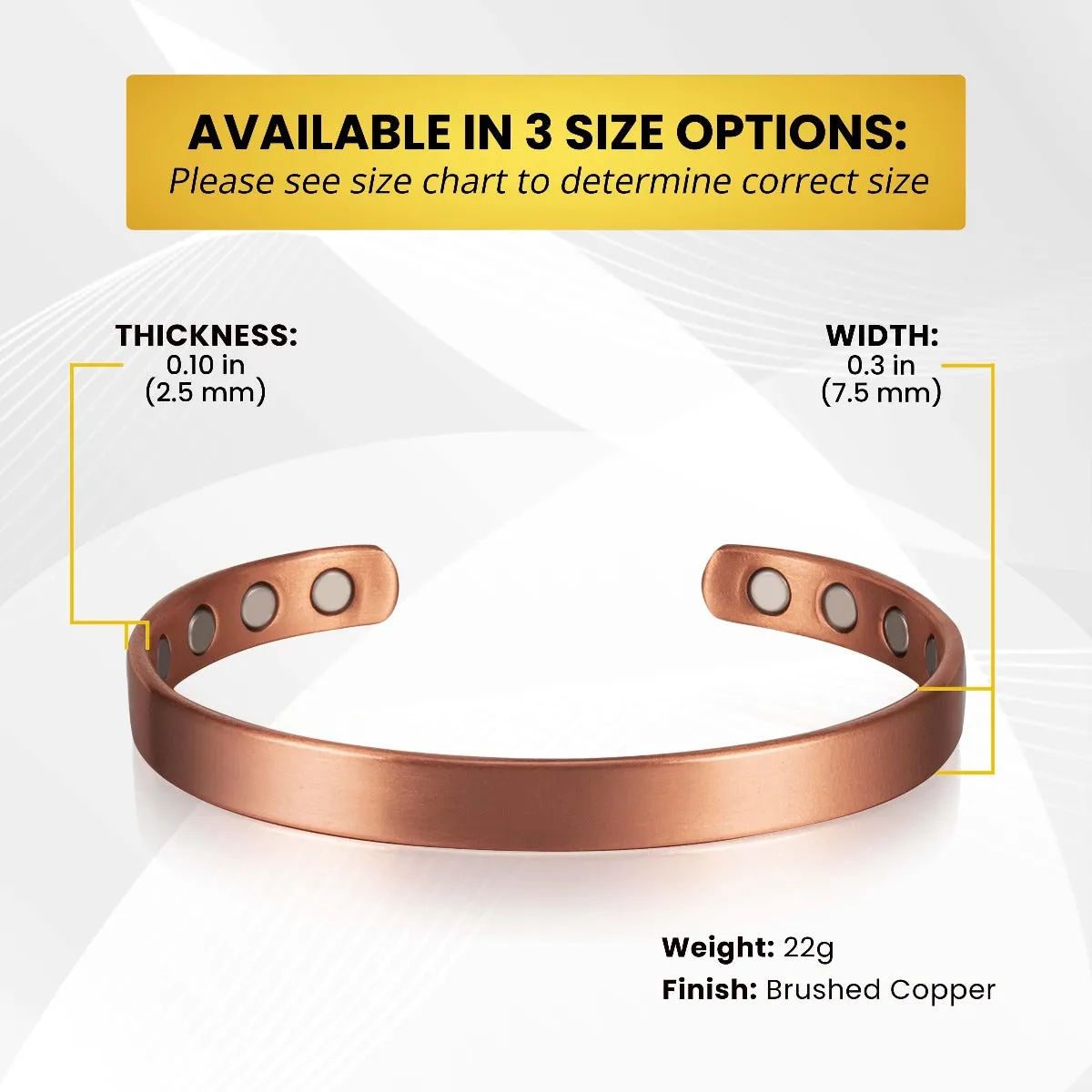 Magnetic Therapy Copper Cuff Bracelet