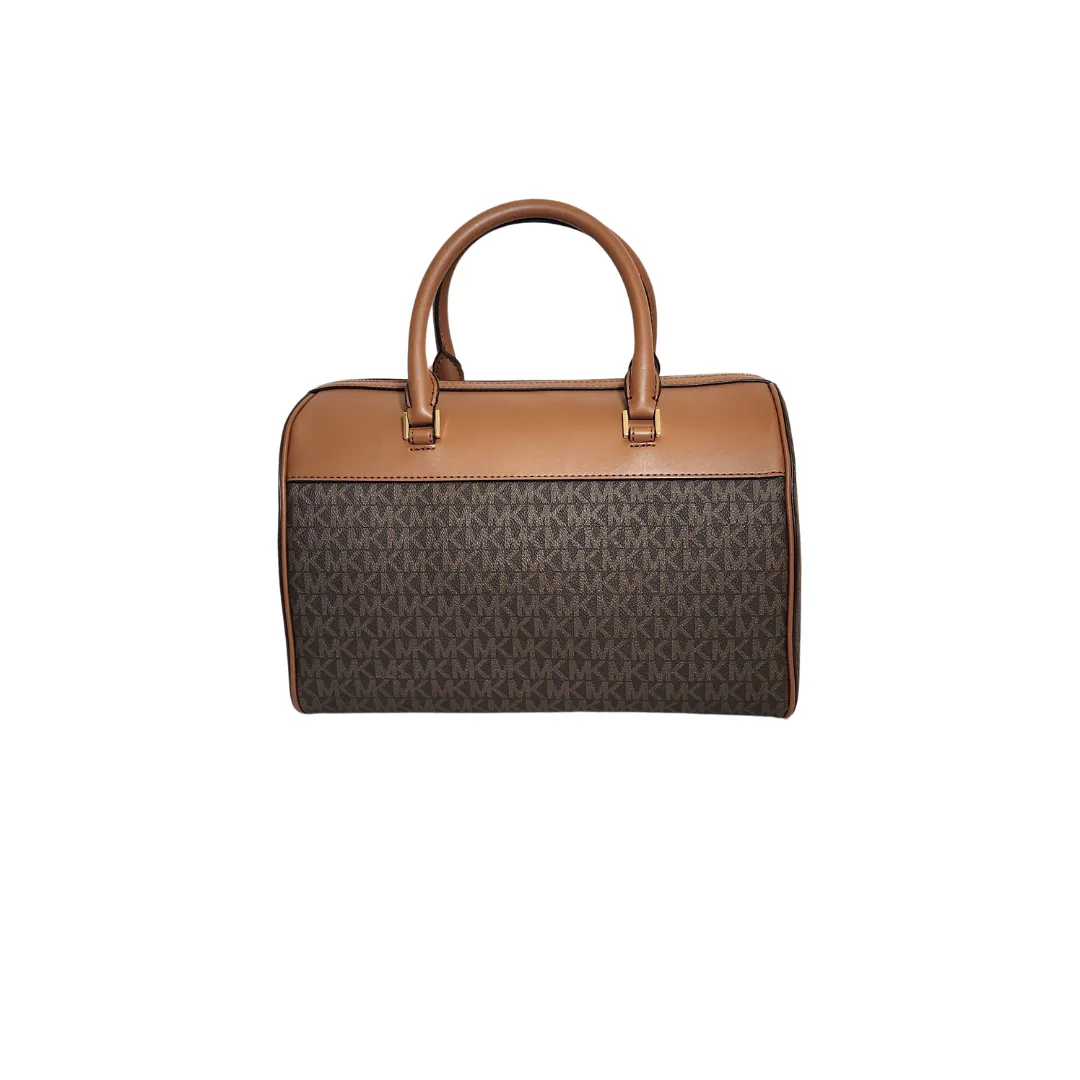 Michael Kors Brown Monogram Dome Shaped Travel Bag | Brand New |