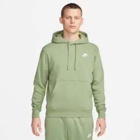 NIKE MEN'S SPORTSWEAR CLUB FLEECE PULLOVER GREEN HOODIE