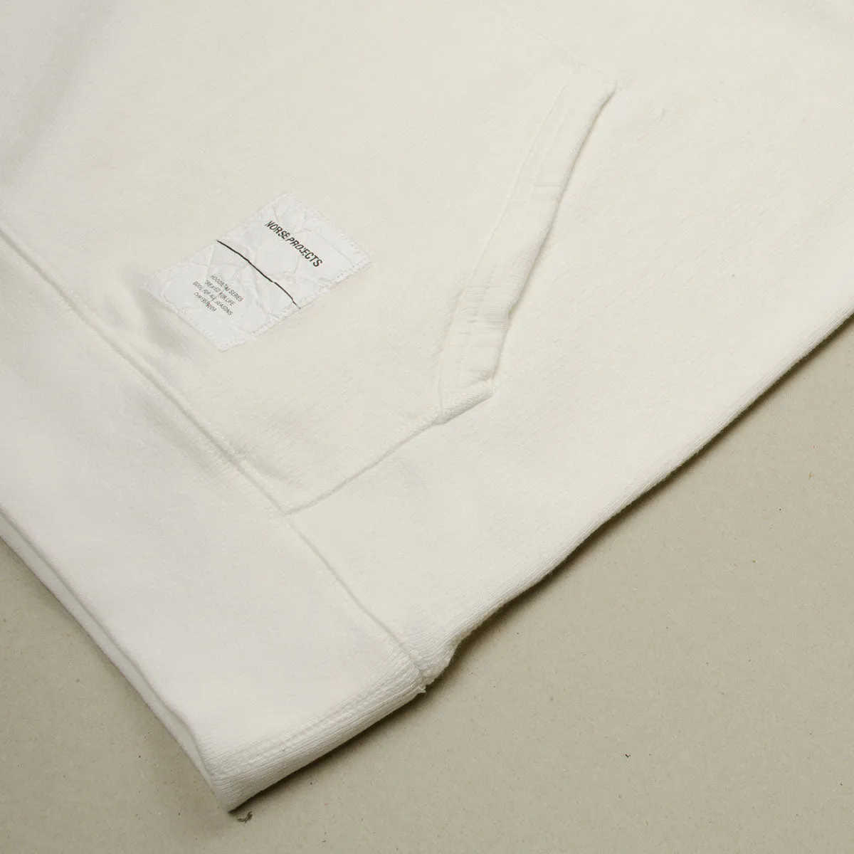 Norse Projects - Kristian Tab Series Hoodie - Ecru