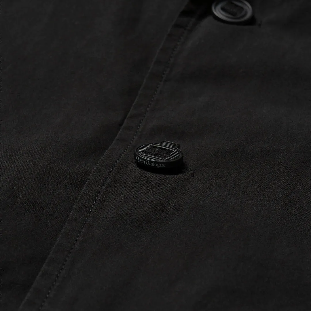 OPEN DIALOGUE LOGO POCKET SHIRT-BLACK