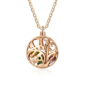 Personalized Rose Gold Hollow Pendant