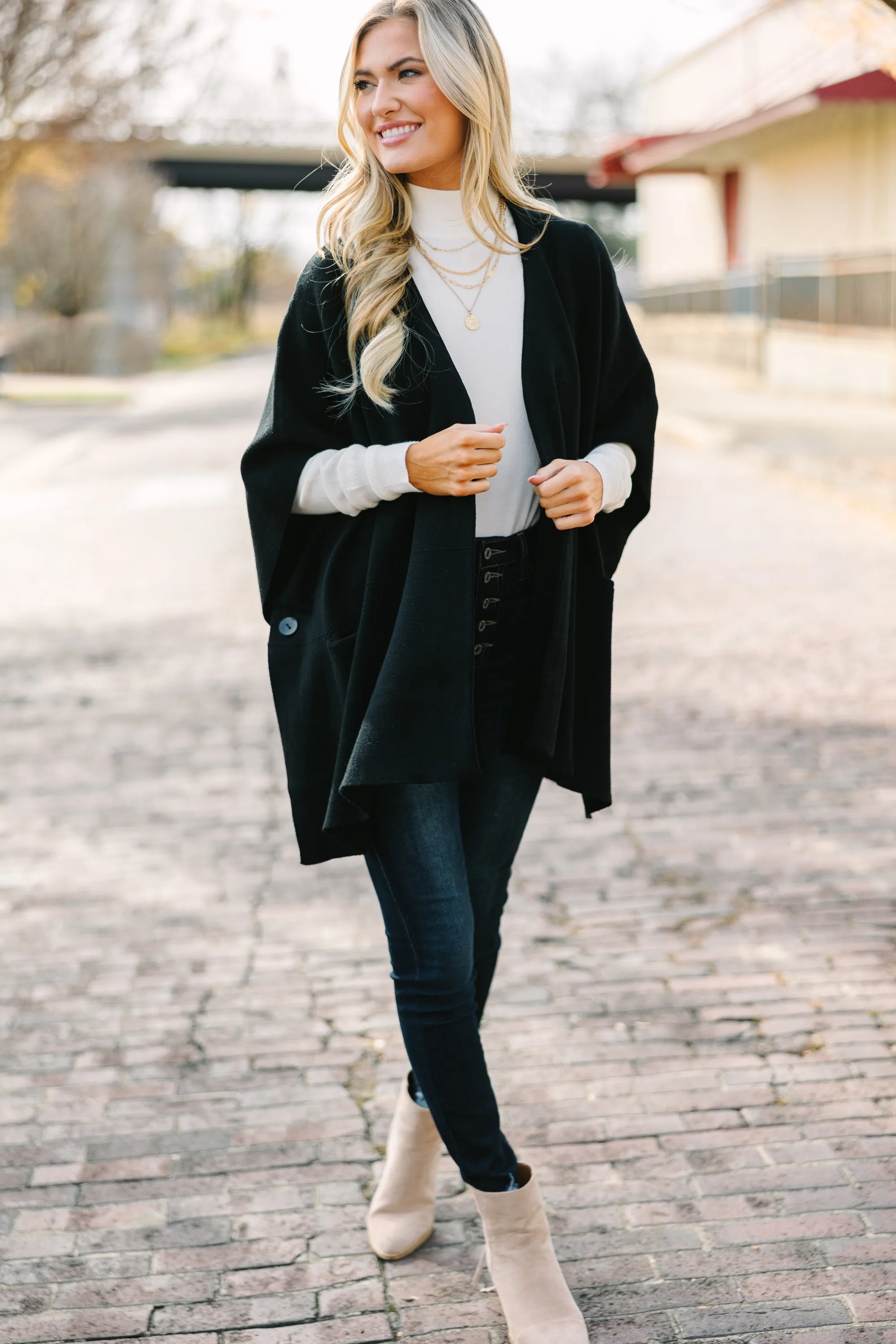 Pinch: All A Dream Black Cardigan