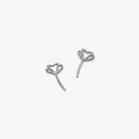 Poppy Earrings - Silver