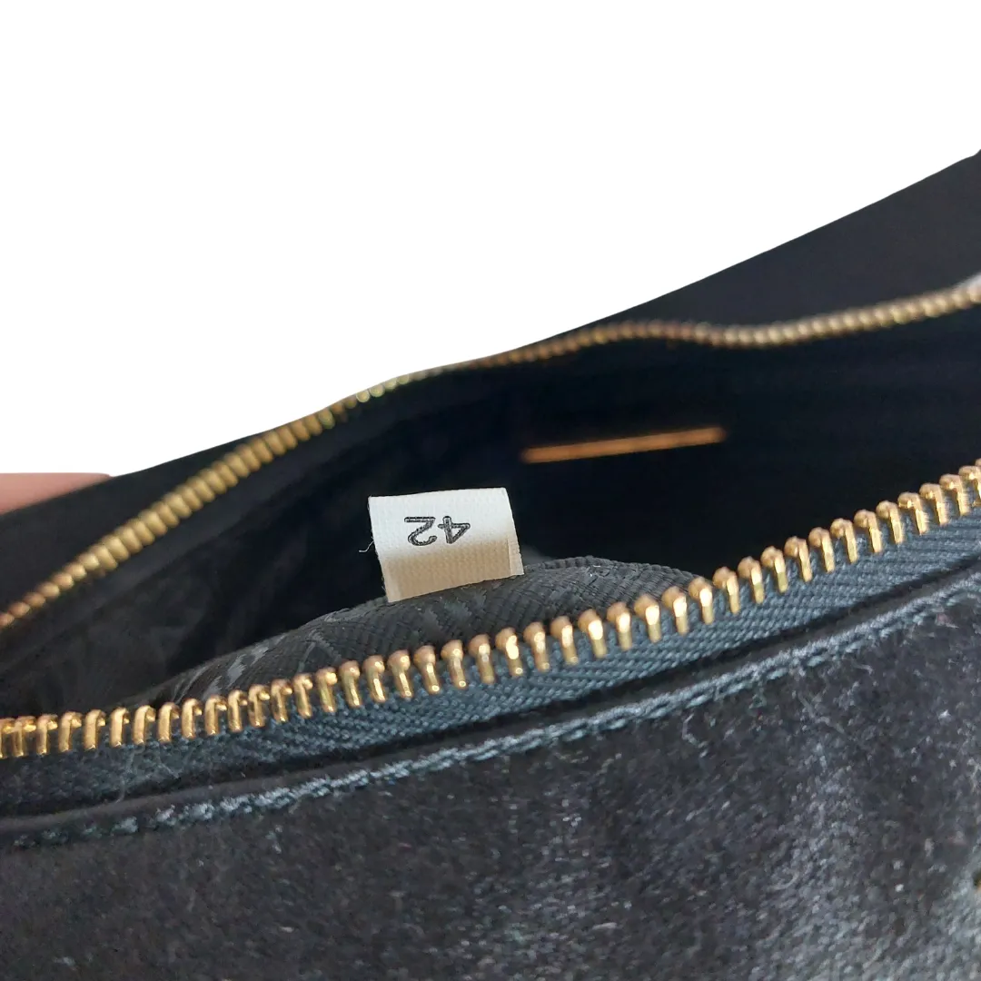 Prada Black Re-Edition Silk Mini Bag | Pre Loved |