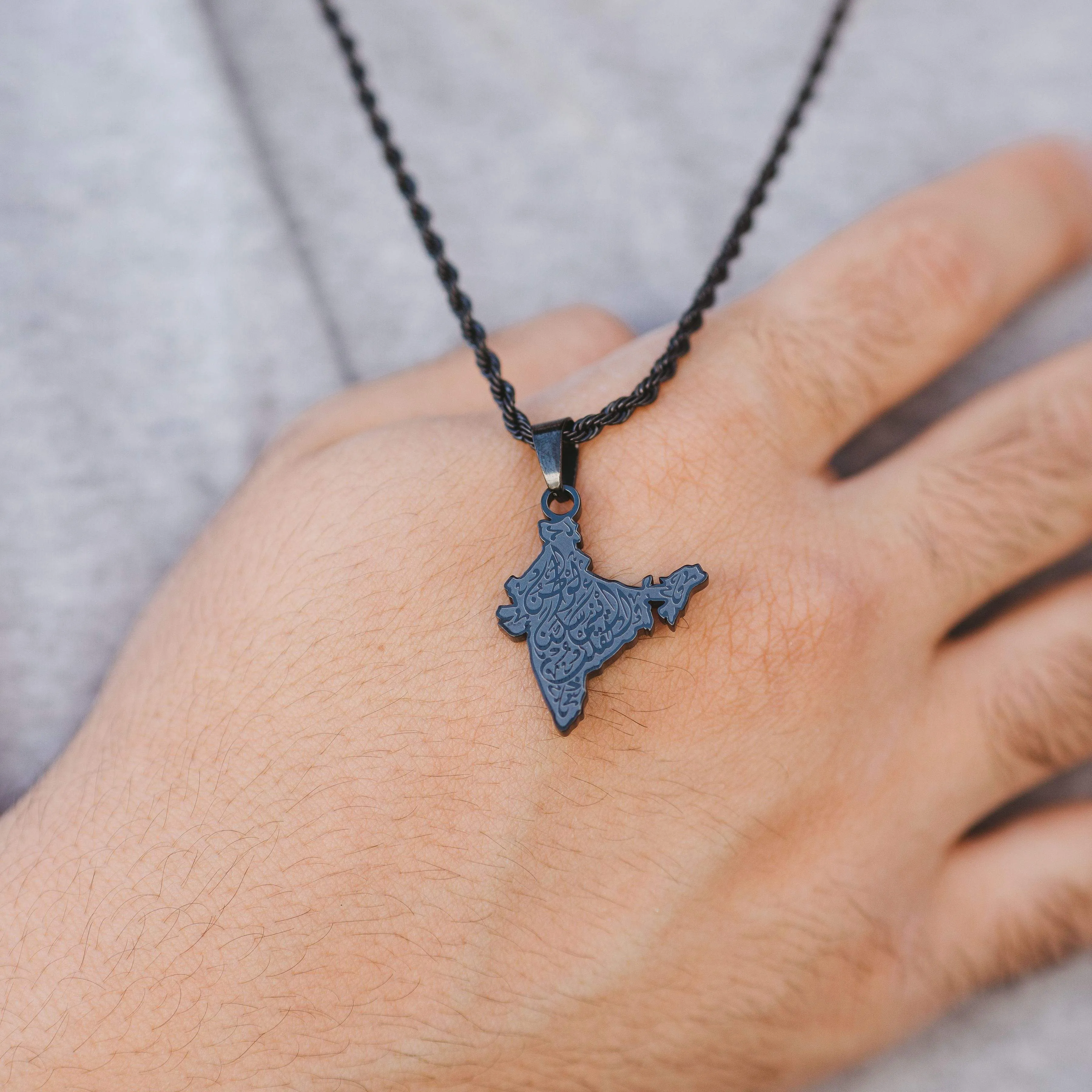 "Home is Where the Heart is" Map Necklace | Men