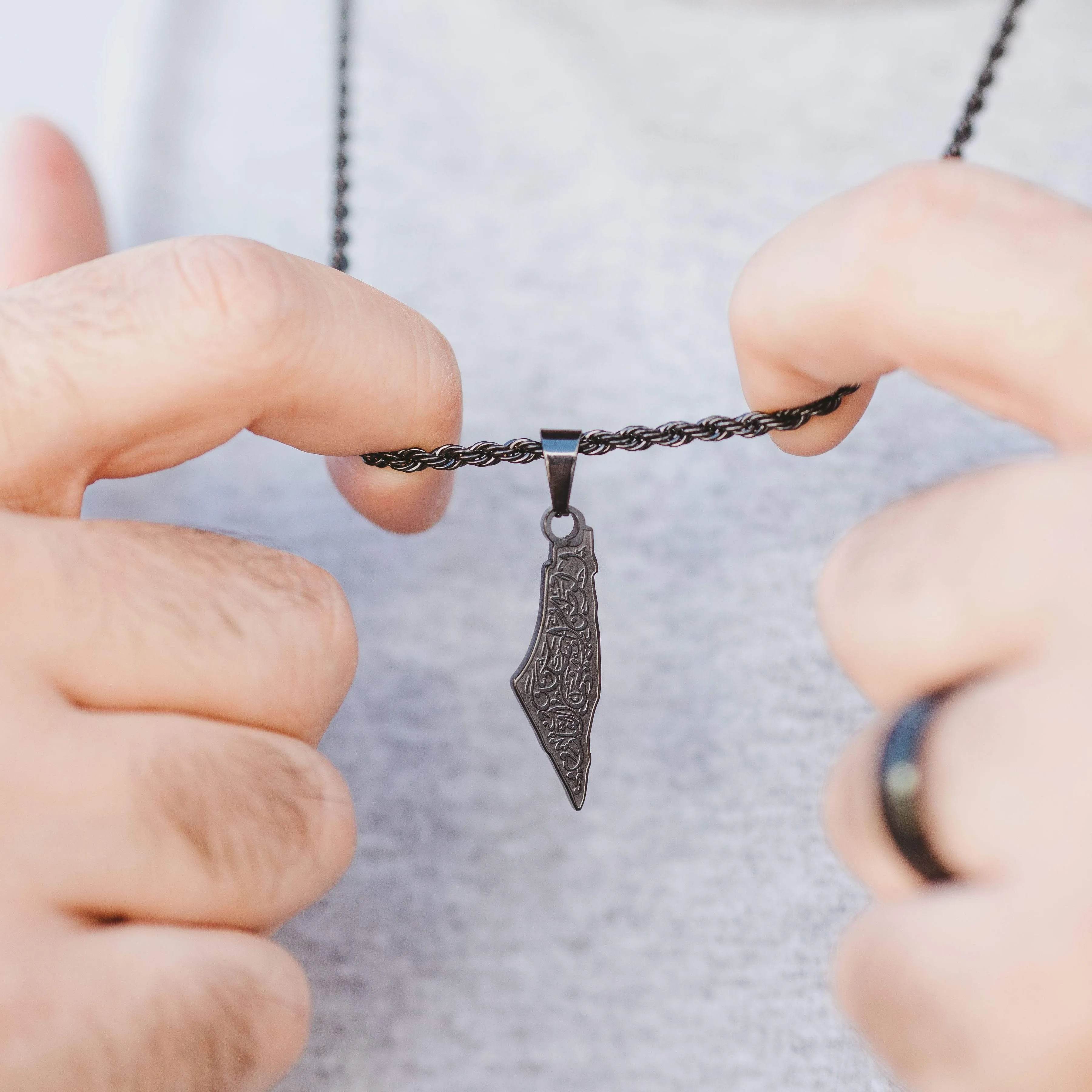 "Home is Where the Heart is" Map Necklace | Men