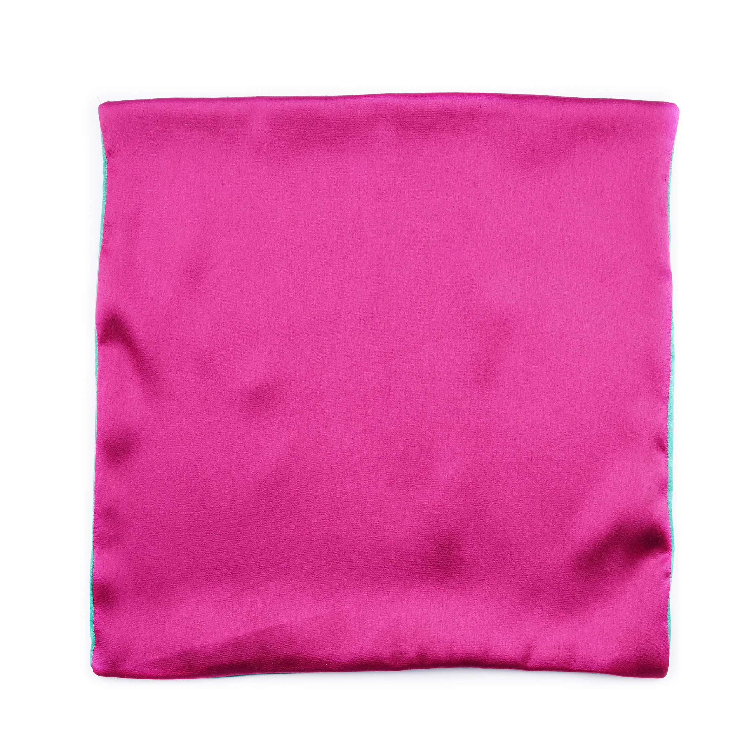 Regal Magenta - Green Pocket Square