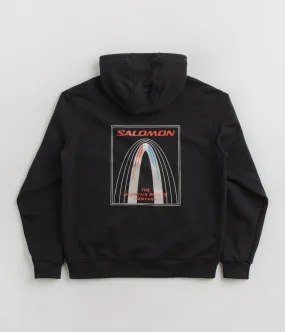 Salomon Bow Graphic Hoodie - Deep Black