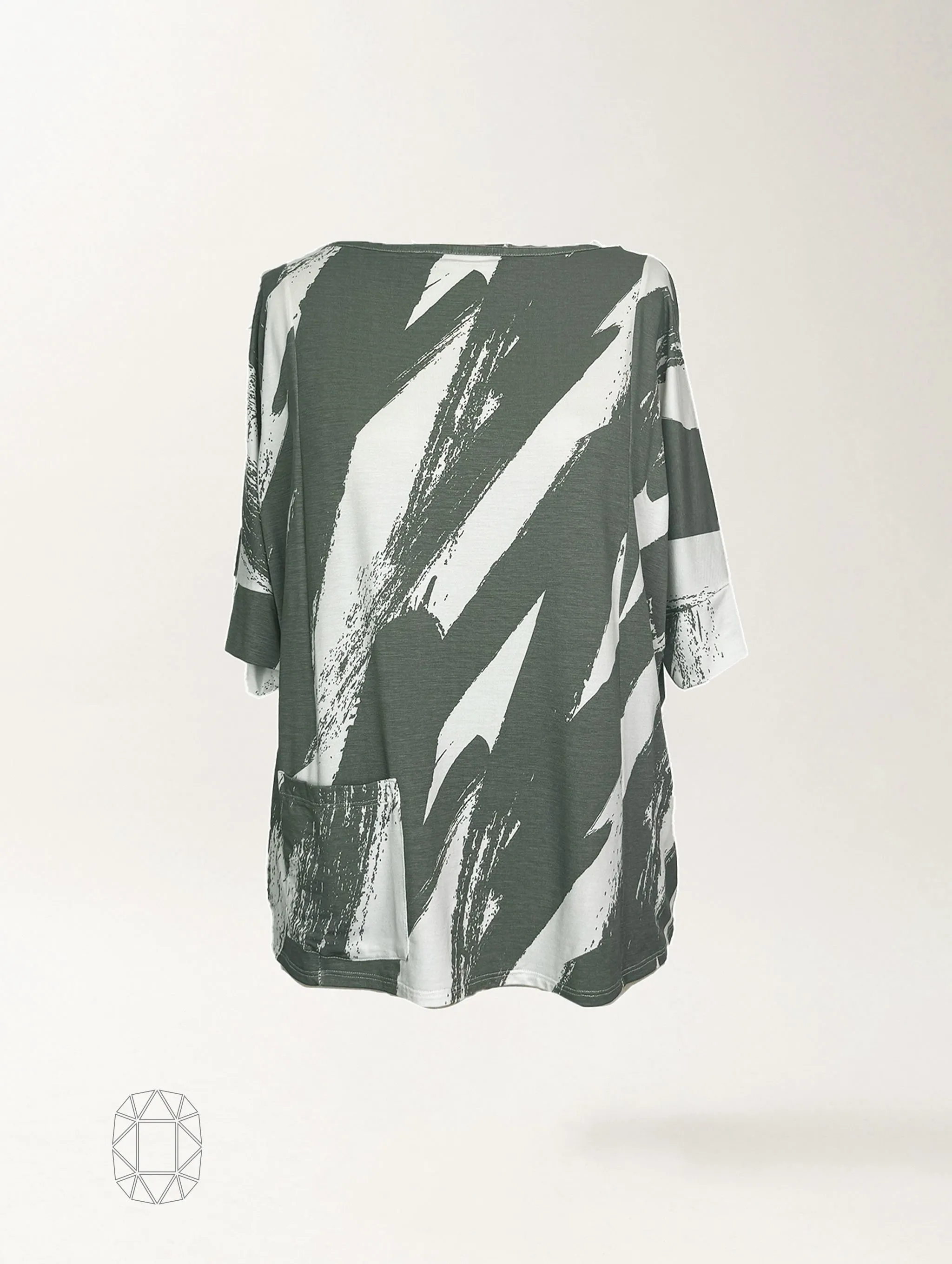 Sami Top - Charcoal Sumi Rayon Jersey