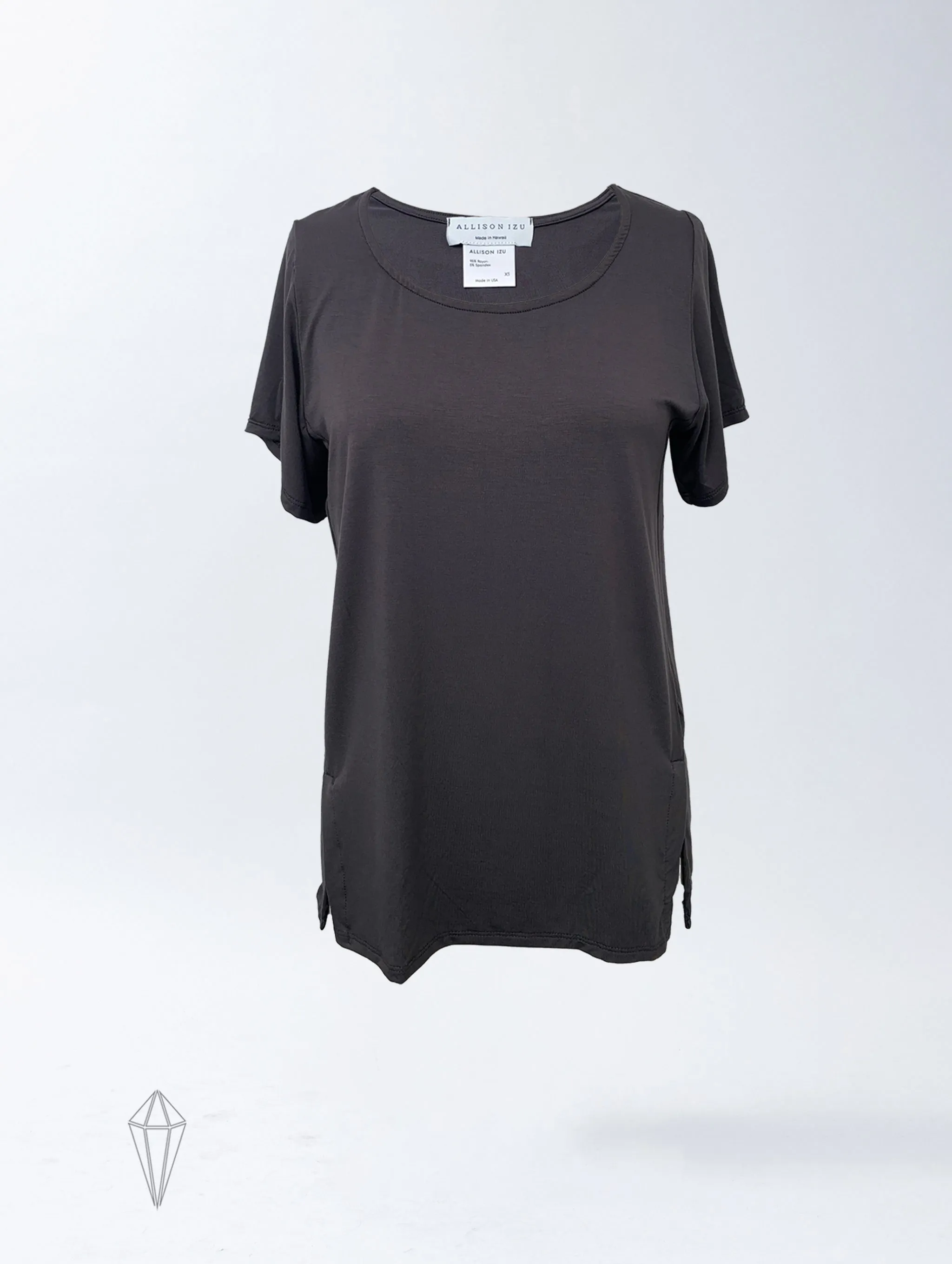 Sawyer Top - Washed Black Rayon Jersey