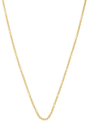 Sethi Couture 18K Yellow Gold Small Oval Link Chain Necklace | 18"