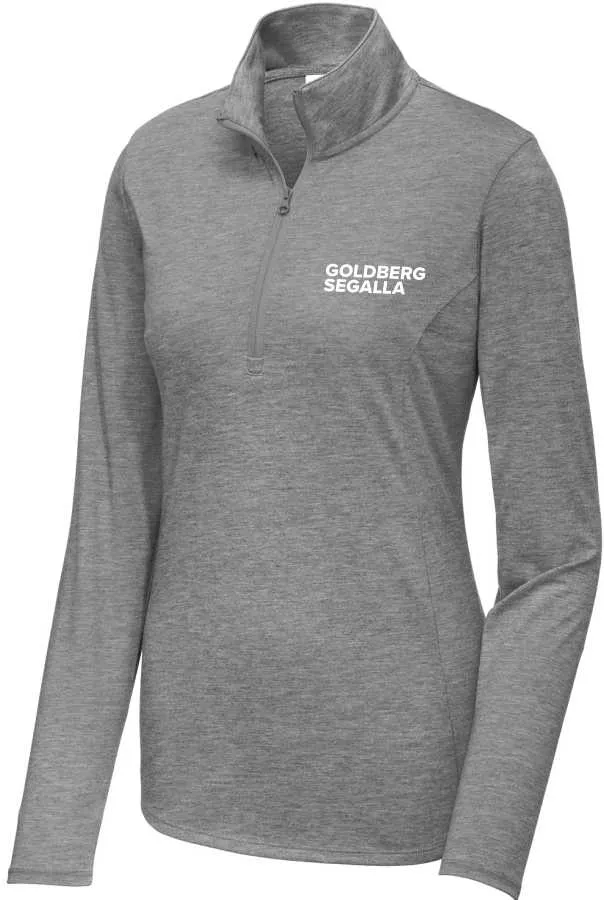 Sport-Tek ® Ladies PosiCharge ® Tri Blend Wicking 1/4 Zip Pullover (3 Colors Available)