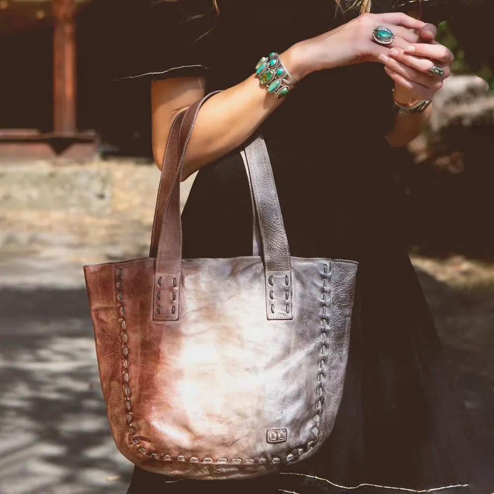 Stevie Leather Tote Bag