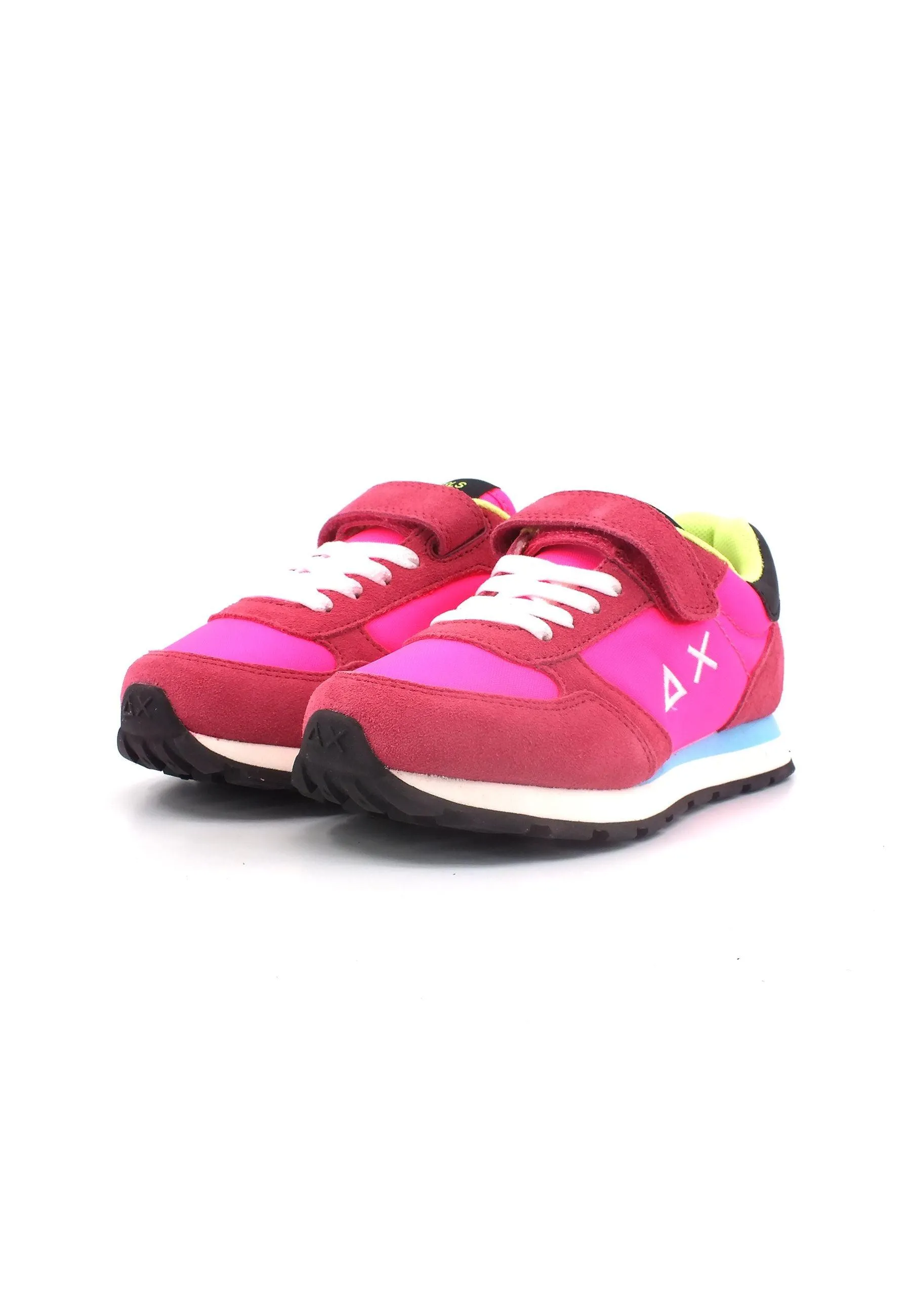 SUN68 Ally Solid Nylon Sneaker Bambino Fuxia Fluo Z33401B