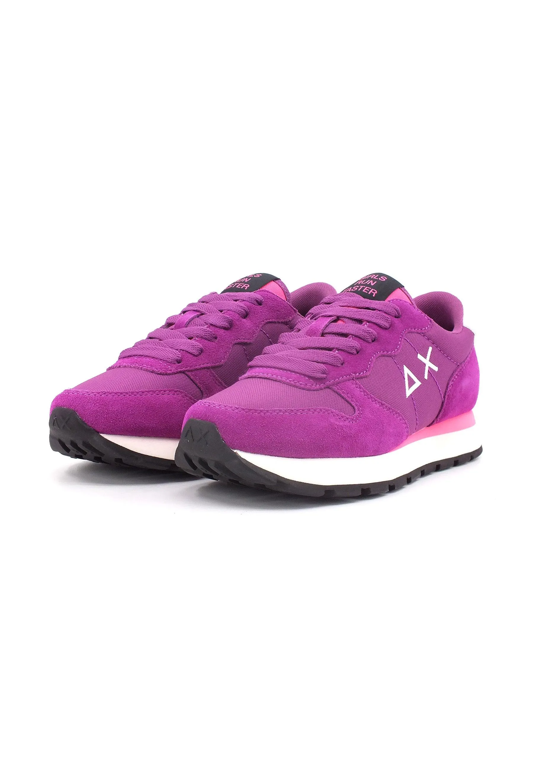 SUN68 Ally Solid Sneaker Donna Prugna Viola Z43201