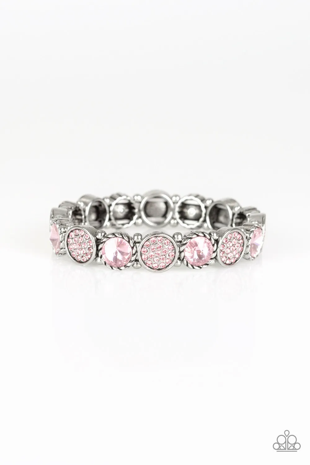 Take A Moment To Reflect Pink-Bracelet