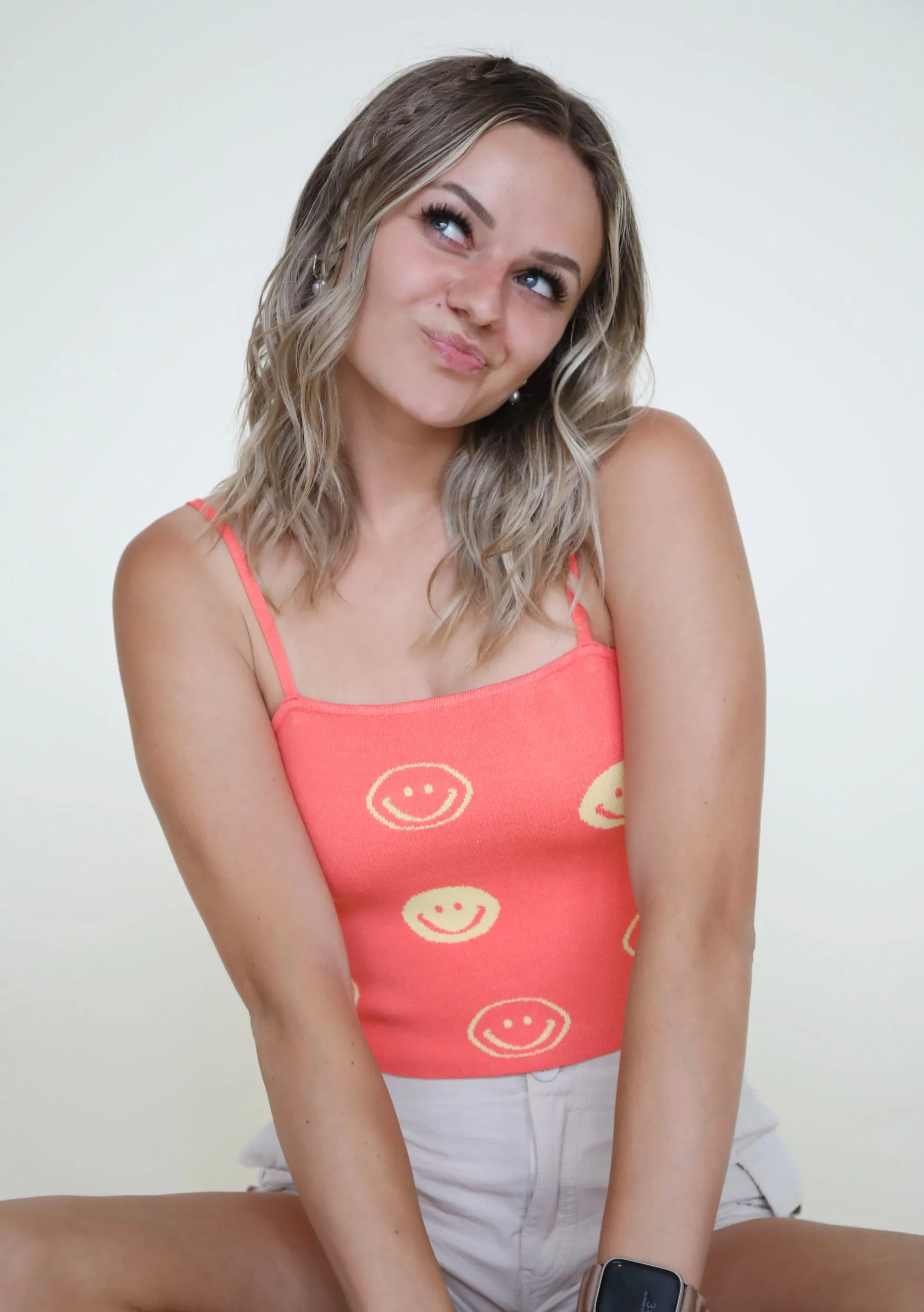 Taste of Happiness Tank in Coral