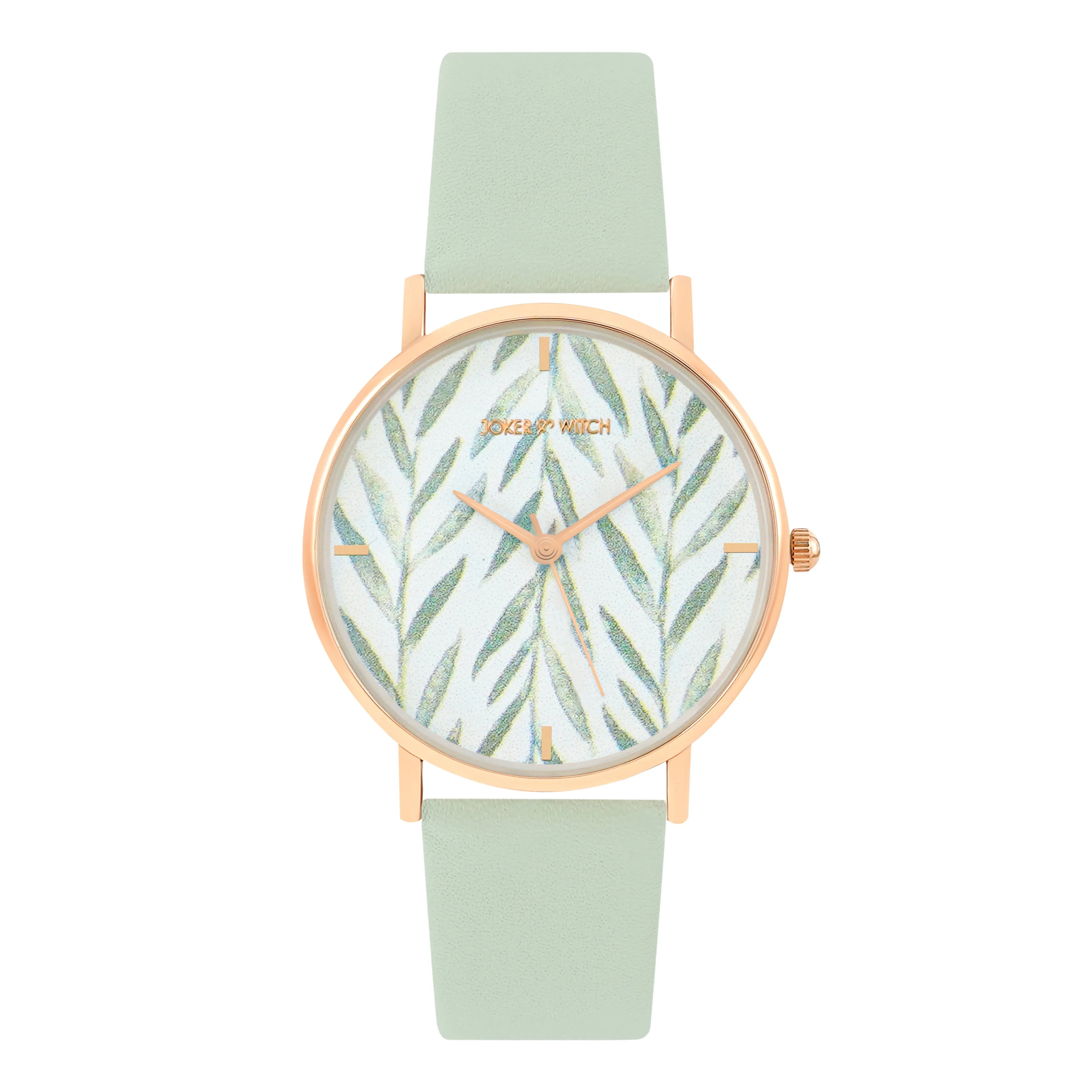 Very Leafy Green PU Strap Watch