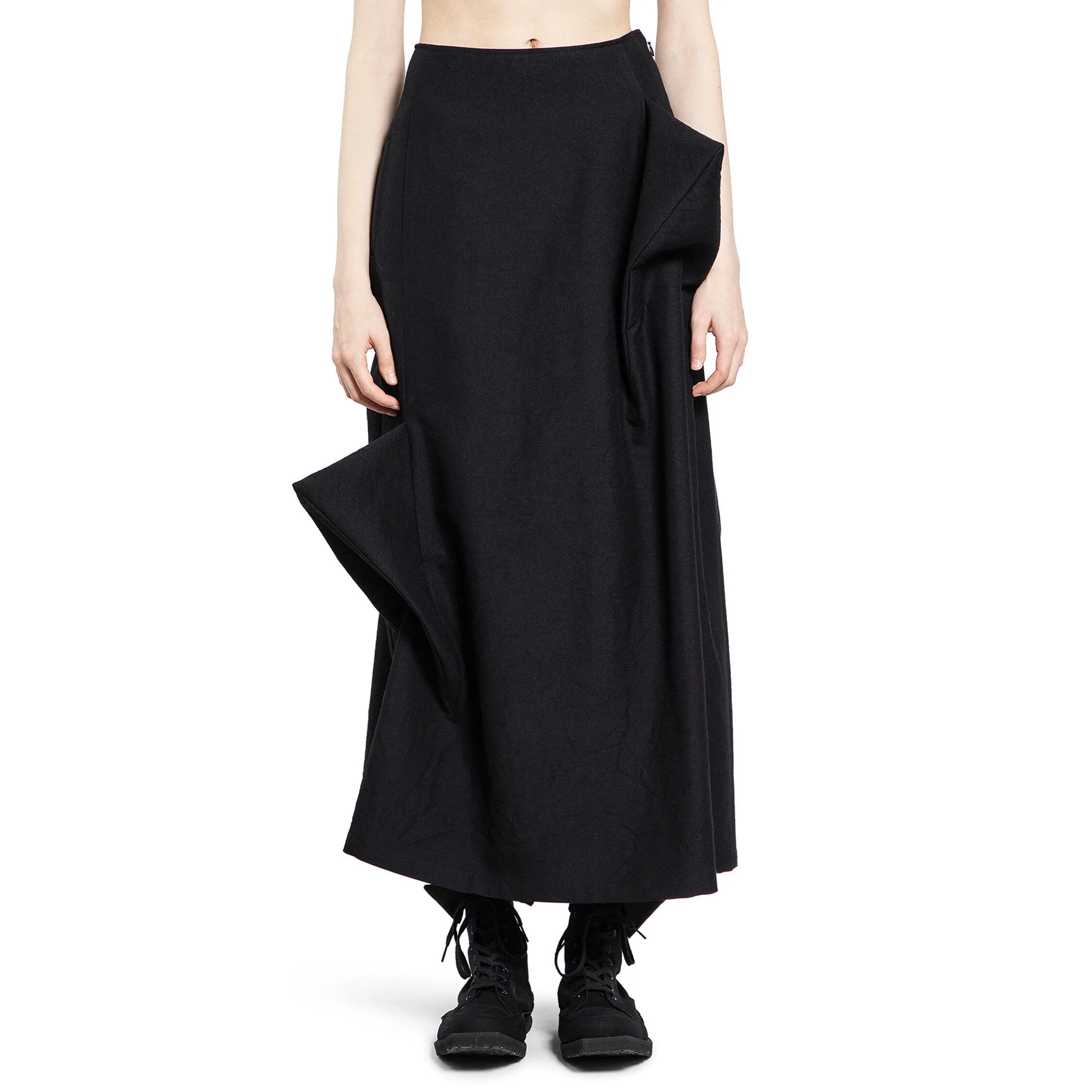 YOHJI YAMAMOTO WOMAN BLACK SKIRTS